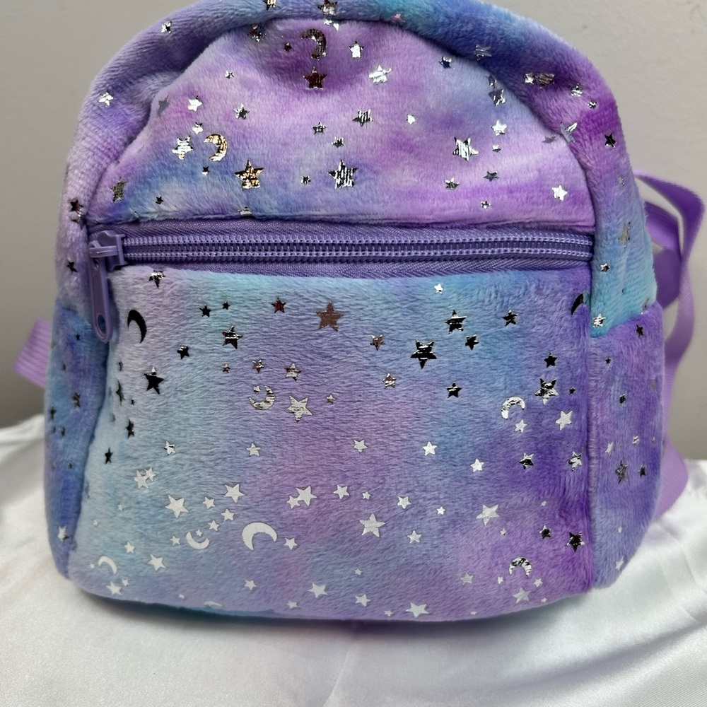 Purple and Blue Starry Mini Backpack